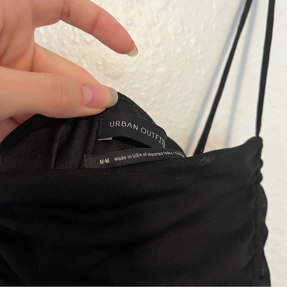 Urban outfitters black mesh dress size medium - Picture 3 of 4